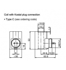 Coil 12VDC 27W fi16.2 h = 53mm